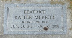 Beatrice Emily “Bebe” <I>Raiter</I> Merrill 