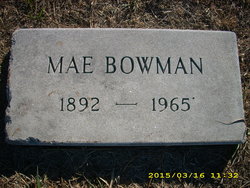 Mae “Dolly” <I>LaRue</I> Bowman 