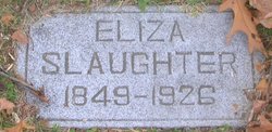 Eliza Jane <I>Horner</I> Slaughter 