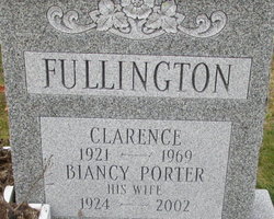 Biancy <I>Porter</I> Fullington 