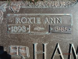 Roxie Ann Maude <I>Wingo</I> Hamilton 