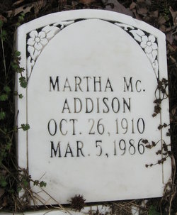 Martha Mc. Addison 