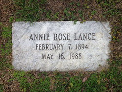 Annie Rose <I>Erwin</I> Lance 