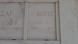 Arie Adriaan De Monyé 