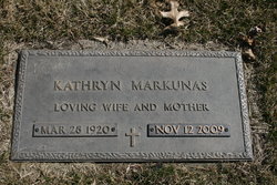 Kathryn E. <I>Hill</I> Markunas 