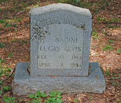 Addie Nadine <I>Lucas</I> Alvis 