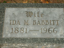 Ida M Babbitt 