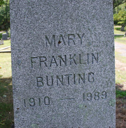 Mary Merrill <I>Franklin</I> Bunting 