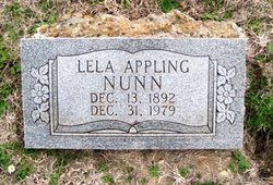 Lela Fatima <I>Appling</I> Nunn 