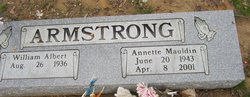Trudy Annette <I>Mauldin</I> Armstrong 