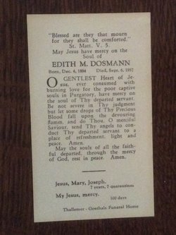 Edith Ida May <I>Arnold</I> Dosmann 