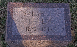 Sarah Jane <I>Mauck</I> Thiem 