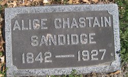 Alice <I>Chastain</I> Sandidge 