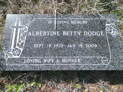 Albertine “Betty” <I>Tucker</I> Dodge 
