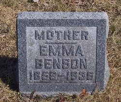 Emma Charlotte <I>Anderson</I> Benson 