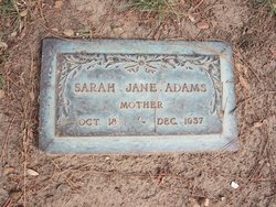 Sarah Jane <I>Larrance</I> Adams 
