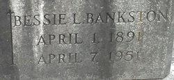 Bessie L. <I>Bankston</I> Young 
