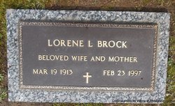 Rose Lorene <I>Lockamy</I> Brock 