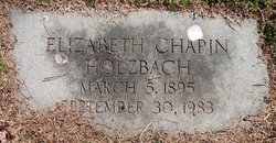 Elizabeth <I>Chapin</I> Holzbach 