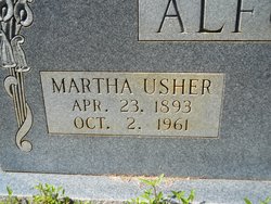 Martha <I>Usher</I> Alford 
