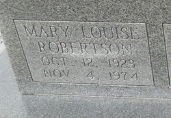 Mary Louise <I>Vaughn</I> Robertson 