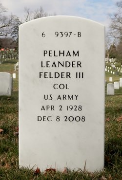 COL Pelham Leander Felder III