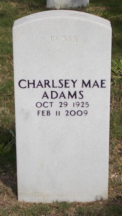Charlsey Mae <I>Martin</I> Adams 