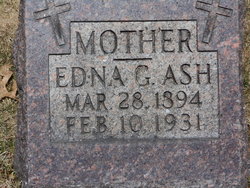 Edna Gertrude <I>LaBelle</I> Ash 