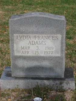 Lydia Frances Adams 