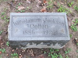 Wilhelamine B. “Minnie” <I>Jackson</I> Cotton 