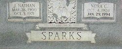 Nora Ivalee <I>Chambers</I> Sparks 
