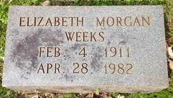 Elizabeth <I>Morgan</I> Weeks 