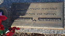 Nancy Elizabeth <I>Wright</I> Mansfield 