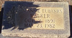 Annie Ruth <I>Eubanks</I> Walker 