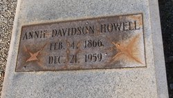 Annie <I>Davidson</I> Howell 