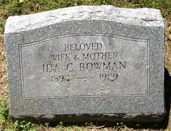 Ida C. <I>Michel</I> Bowman 