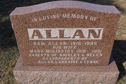 Mary <I>McKinstry</I> Allan 