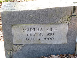 Martha <I>Rice</I> Chandler 