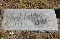 Mary Jane “Molly” <I>Gordon</I> Browning 