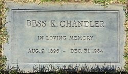 Mrs Bess Kathryn <I>West</I> Chandler 