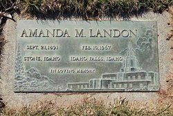 Amanda Myrtle <I>Sorenson</I> Landon 