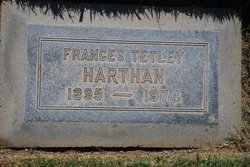Frances Alice <I>Tetley</I> Harthan 