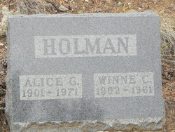 Alice G. <I>Harlan</I> Holman 