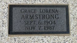 Grace Lorena <I>Van Buskirk</I> Armstrong 