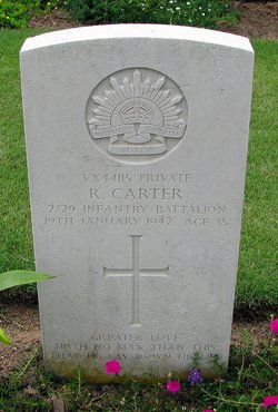 Pvt Roy Carter 