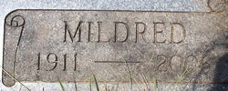 Mildred A. <I>Weaver</I> Benner 