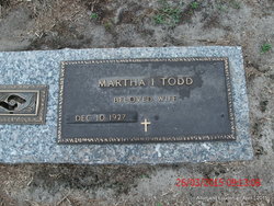 Martha Irene <I>Strickland</I> Todd 