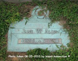Jane M. “Jennie” <I>Wallace</I> Allen 
