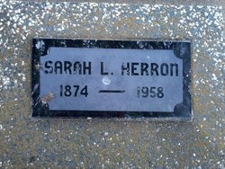 Sarah Louise “Lula” <I>Harris</I> Herron 