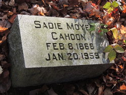 Sadie <I>Moyer</I> Cahoon 
